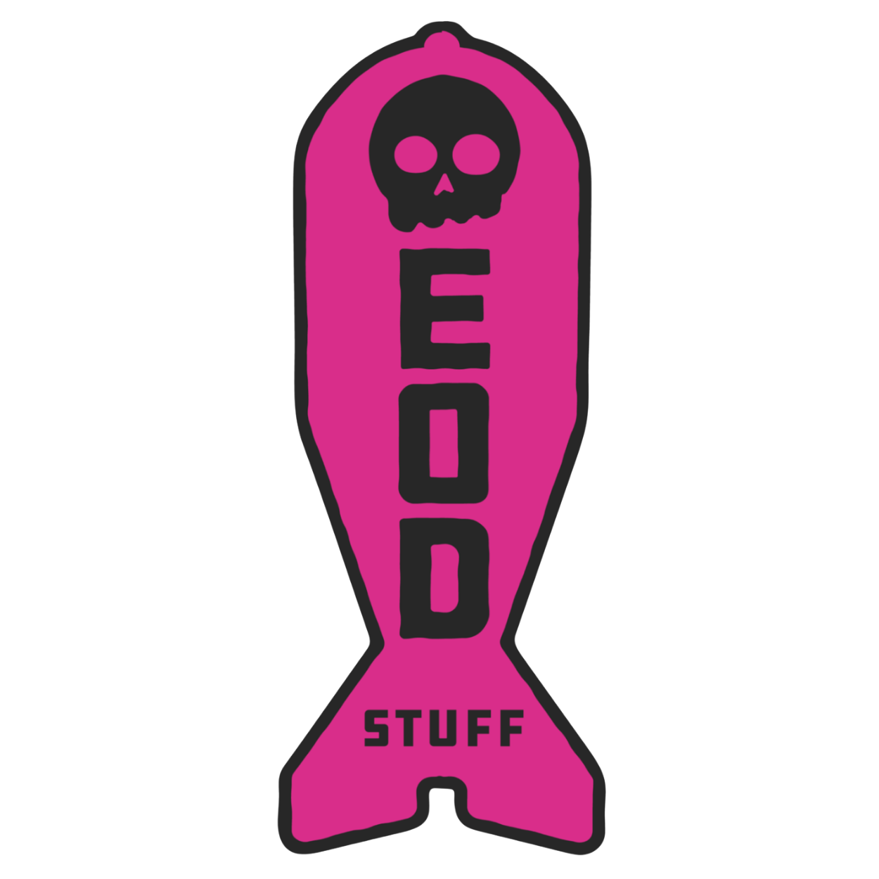 EOD Stuff Nuke Sticker, Pink / Black