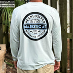 Majestic AF EOD Unicorn Aluminum Grey Solar Performance Long Sleeve Tee