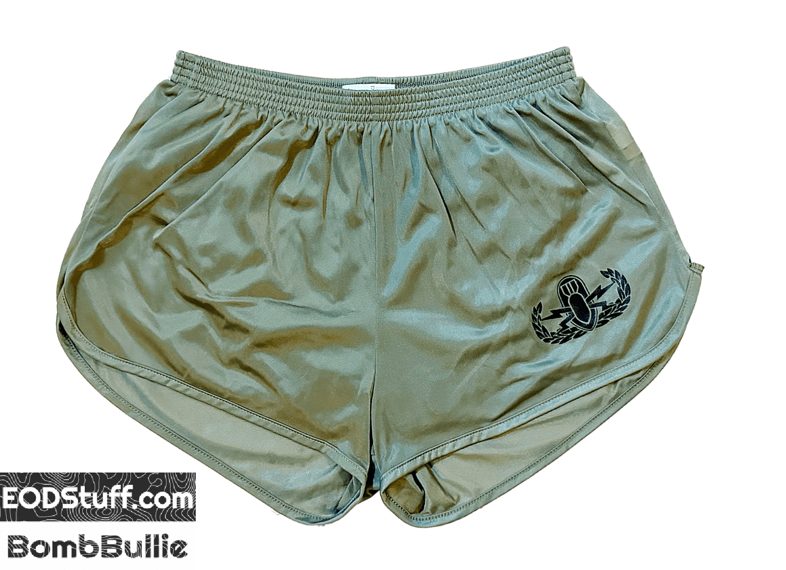 Black EOD Badge on OD Green Silkies - EOD Ranger Panties