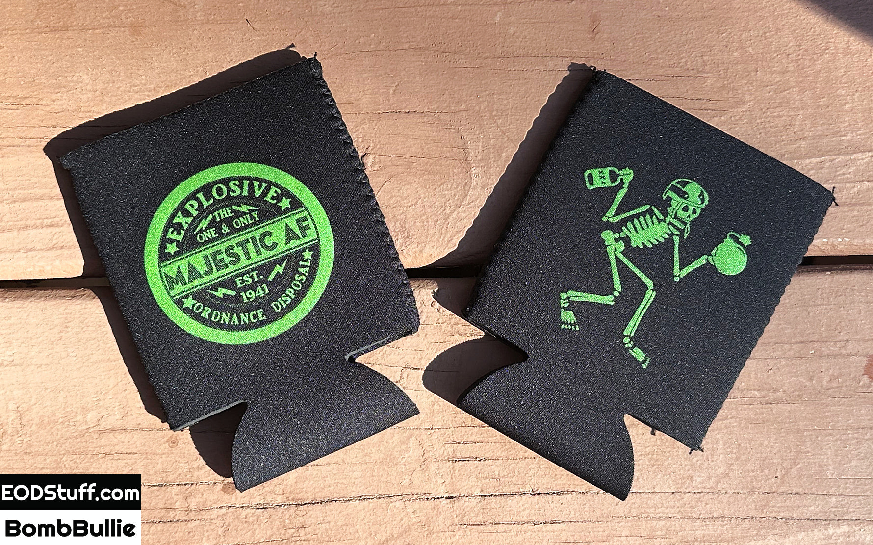 Majestic AF/Skeebb™ Koozies - Green Ink