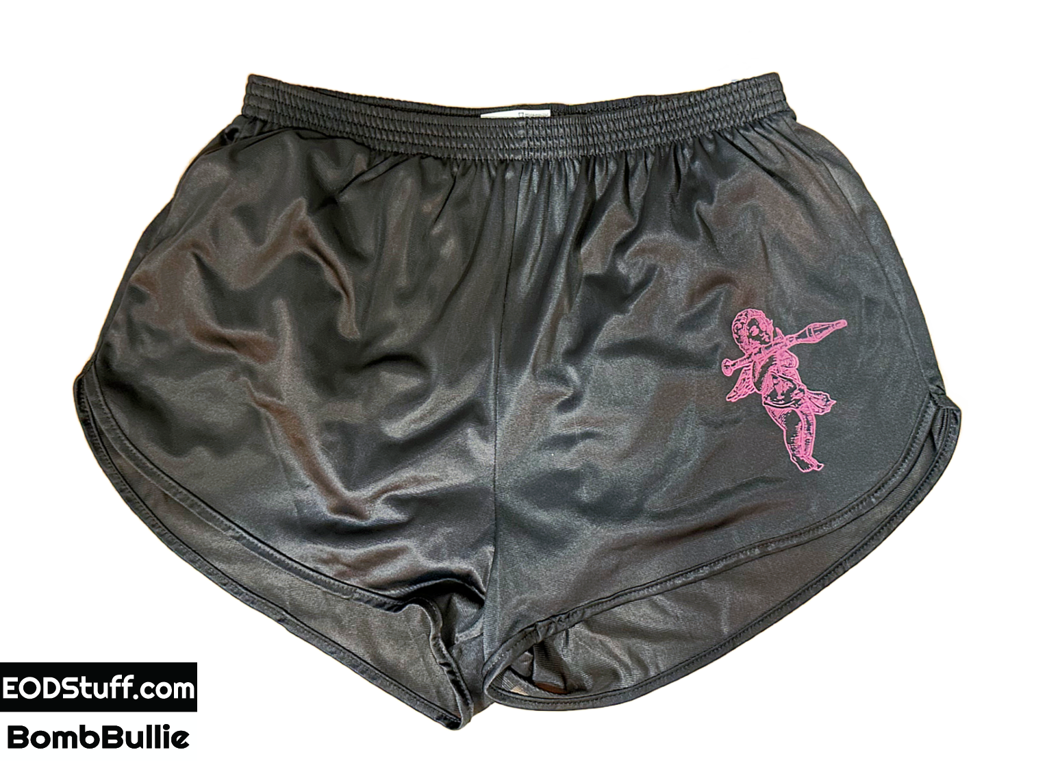 Cherub Angel RPG Love Silkies - Pink Ink on Black Soffe Ranger Panties