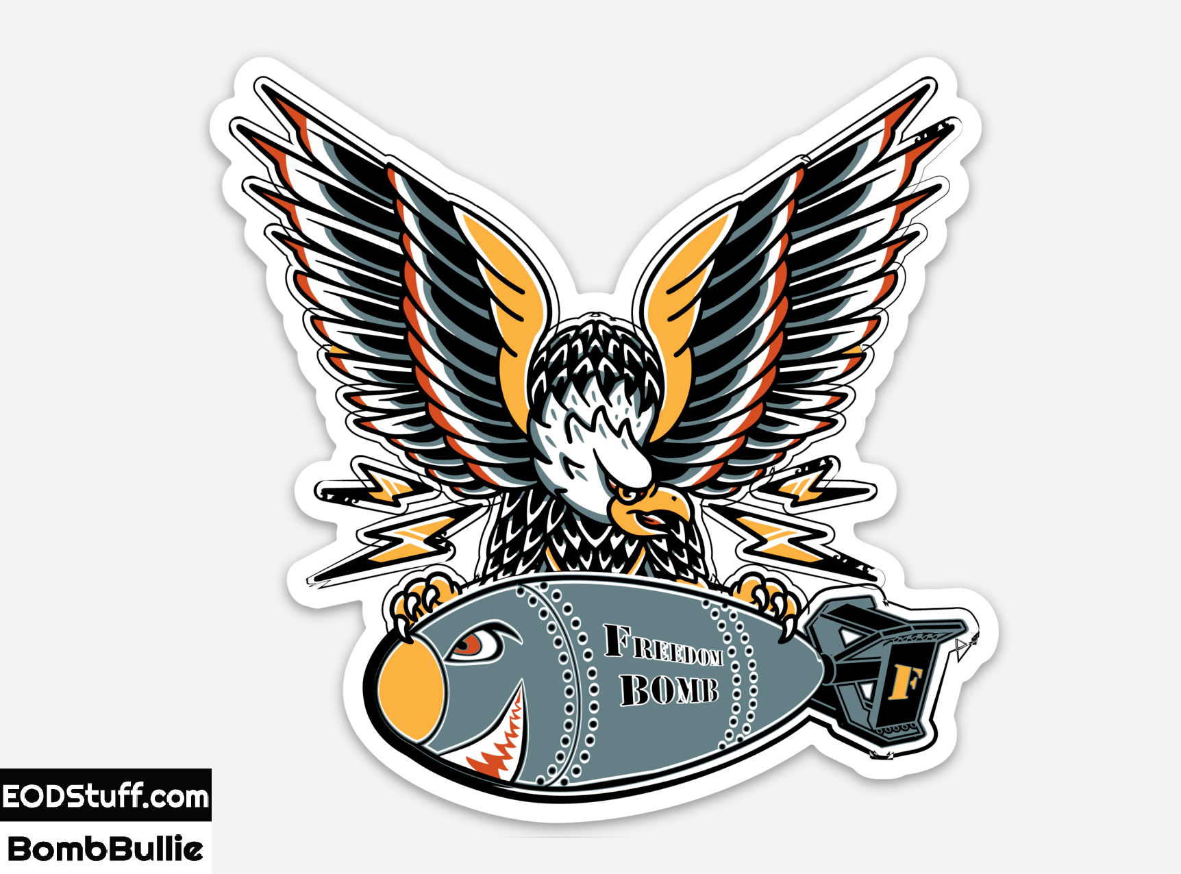 Freedom Bomb Eagle Sticker