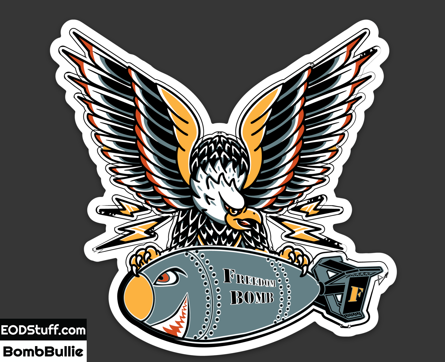 Freedom Bomb Eagle Sticker