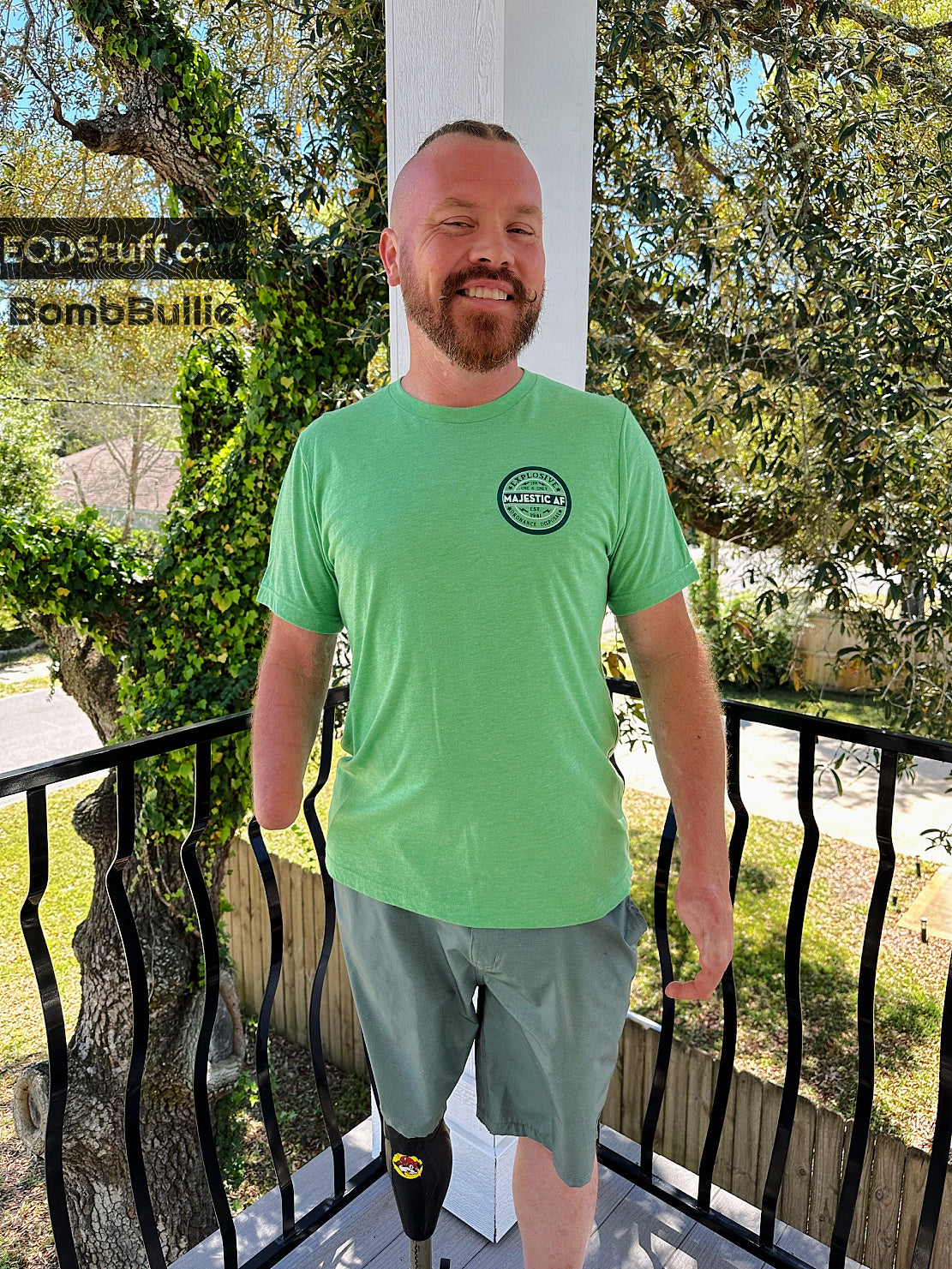 Majestic AF EOD Unicorn Green Triblend Unisex Tees - EOD Tees