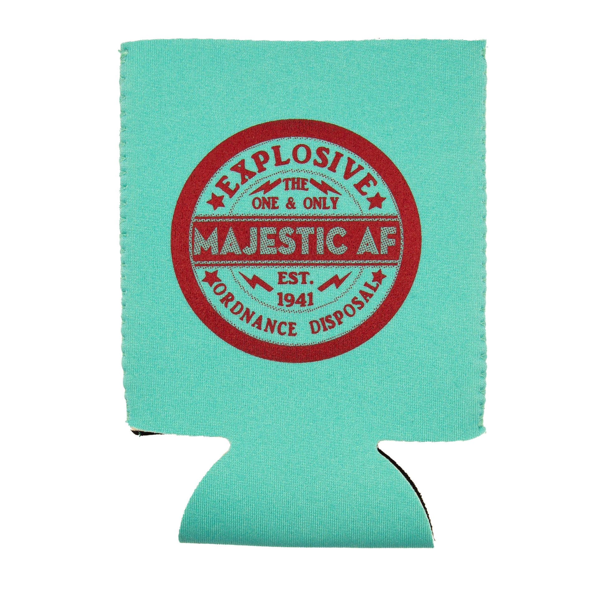 Green + Teal Koozie