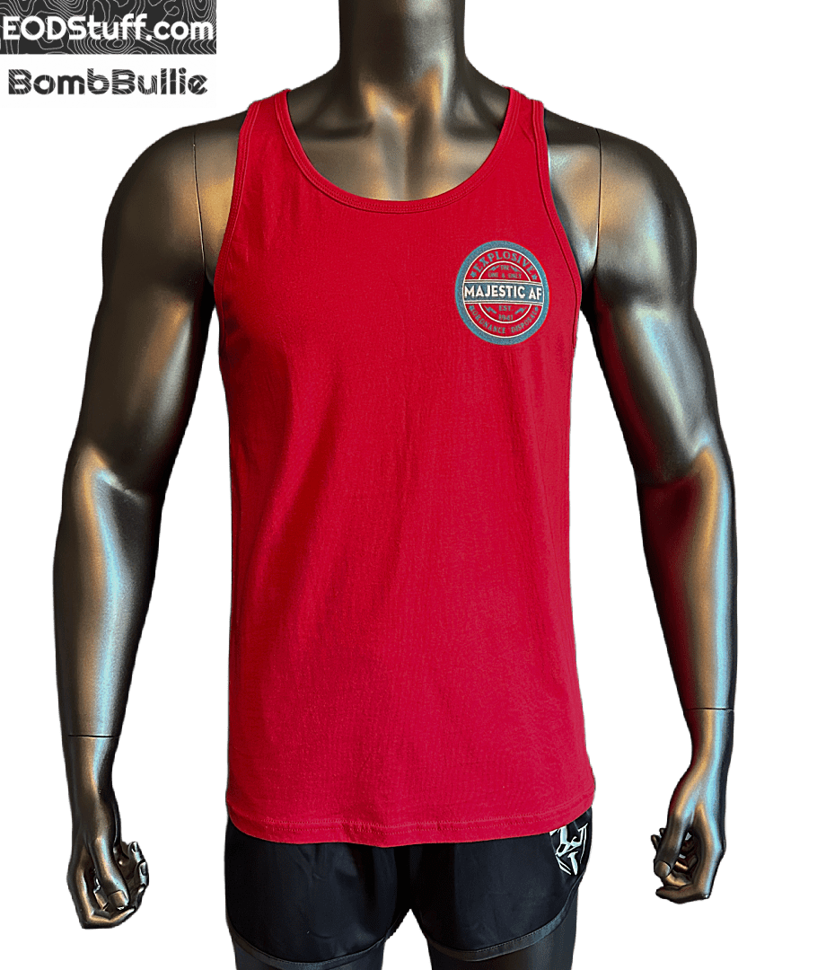 Majestic AF EOD Red Unisex Tank Top