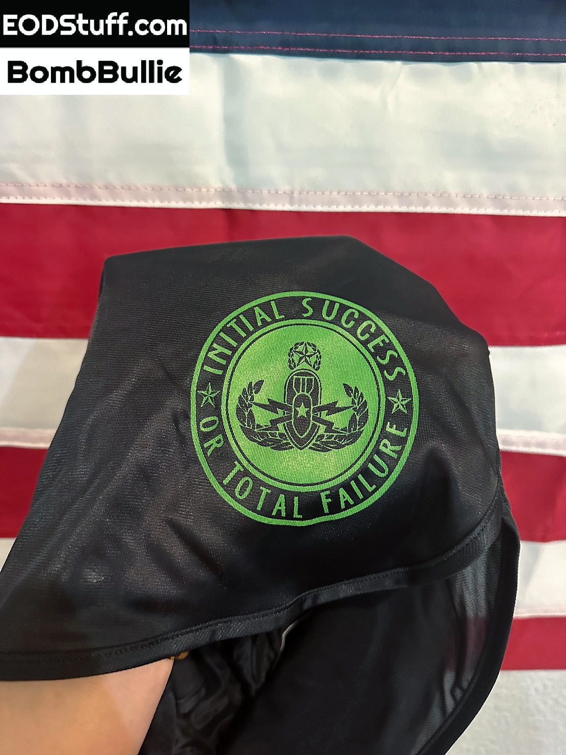 EOD Initial Success or Total Failure Silkies - Green Ink on Black EOD Ranger Panties