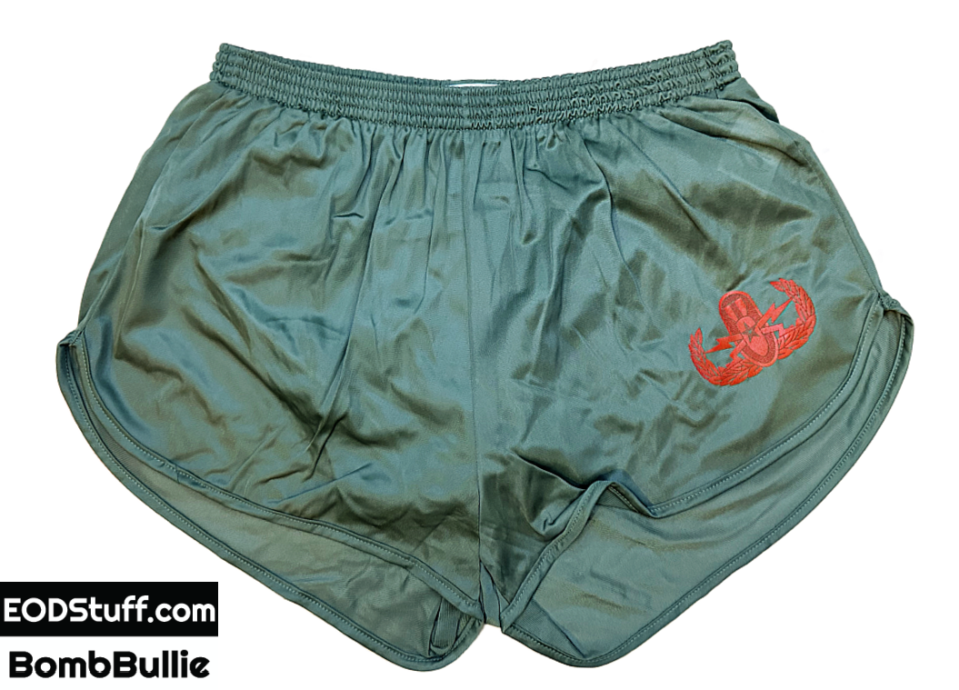 Senior Badge Silkies - Orange Ink on OD Green and Navy Blue EOD Ranger Panties