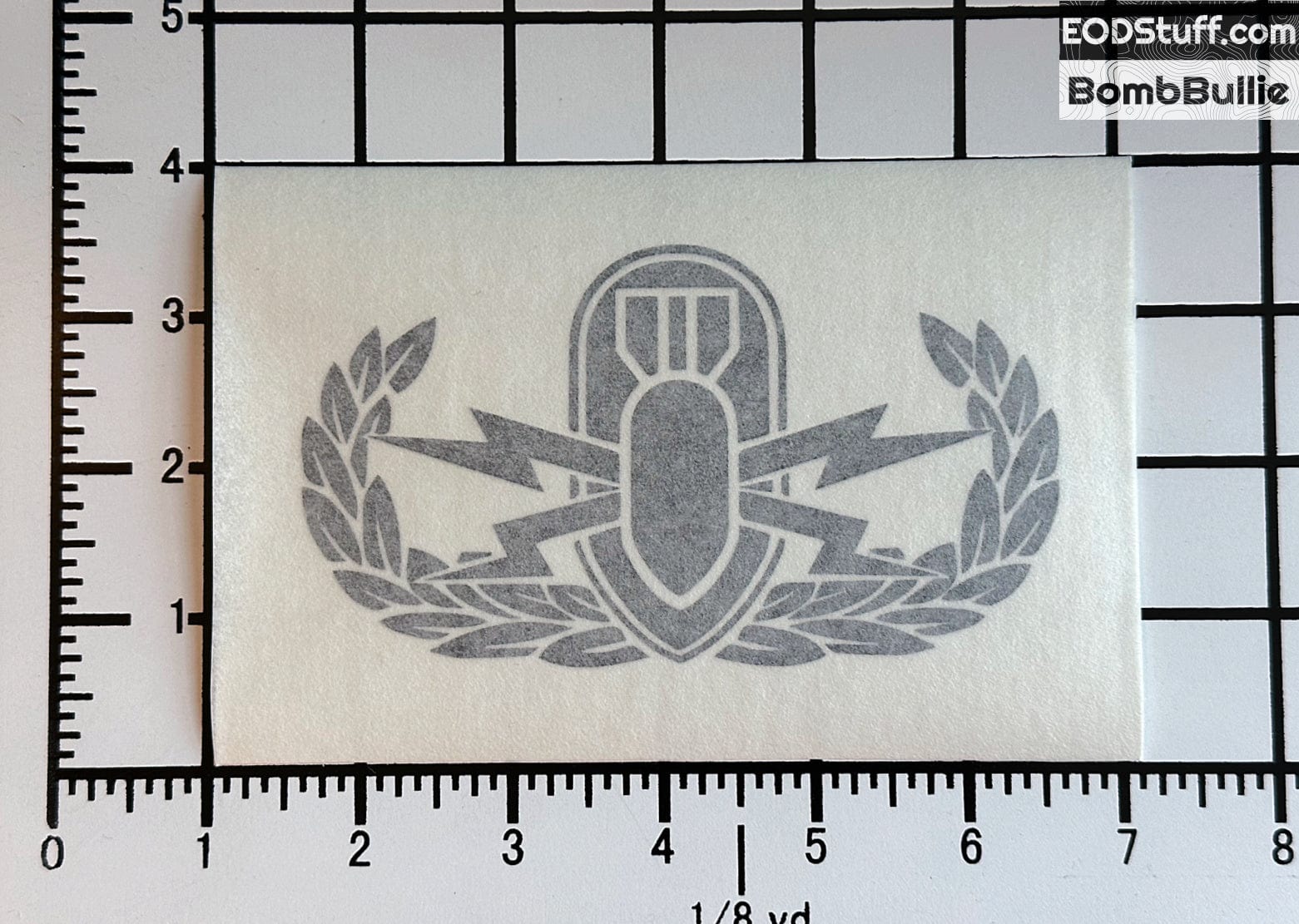 EOD Badge Decals - EOD Vinyl Transfer Decal