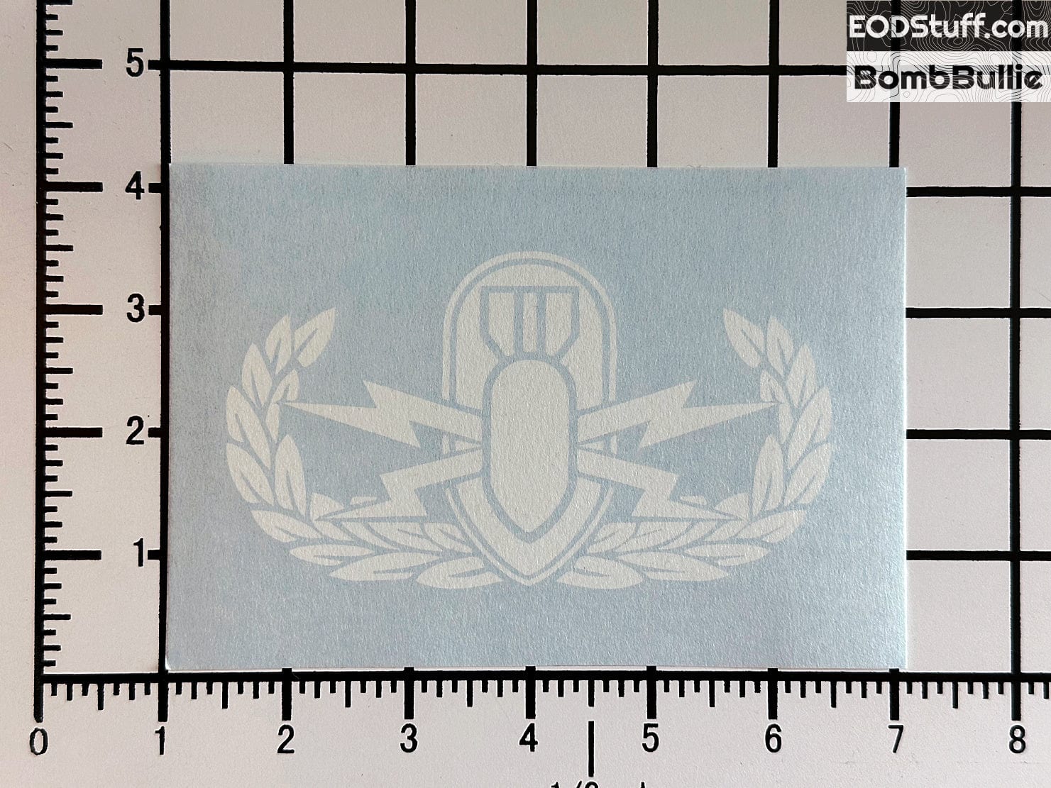 EOD Badge Decals - EOD Vinyl Transfer Decal