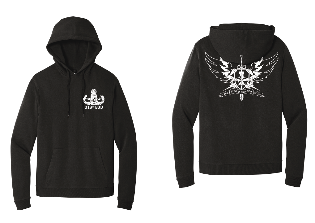 Custom - 316th EOD Pullover Unit Hoodie (One Ink)