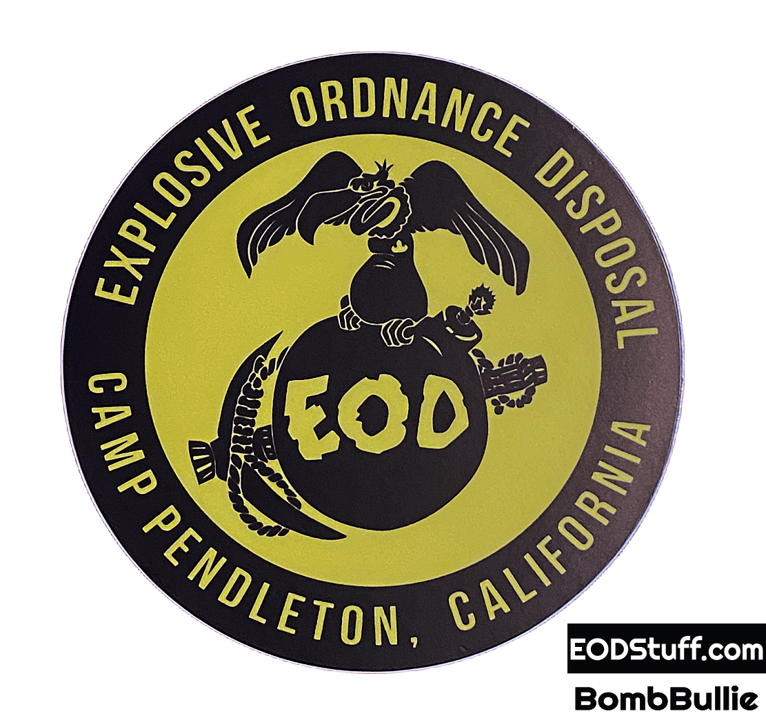 Explosive Ordnance Disposal - Buzzard Bomb and Pick, Camp Pendleton Sticker