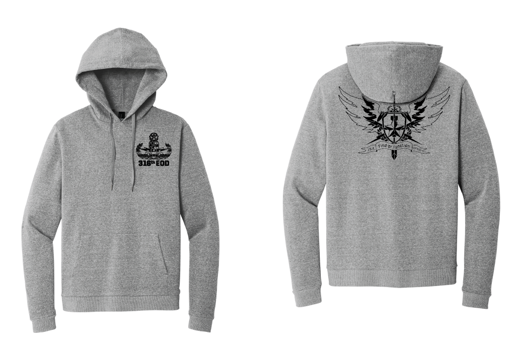 Custom - 316th EOD Pullover Unit Hoodie (One Ink)