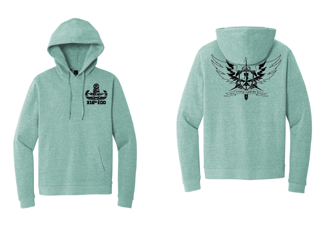 Custom - 316th EOD Pullover Unit Hoodie (One Ink)