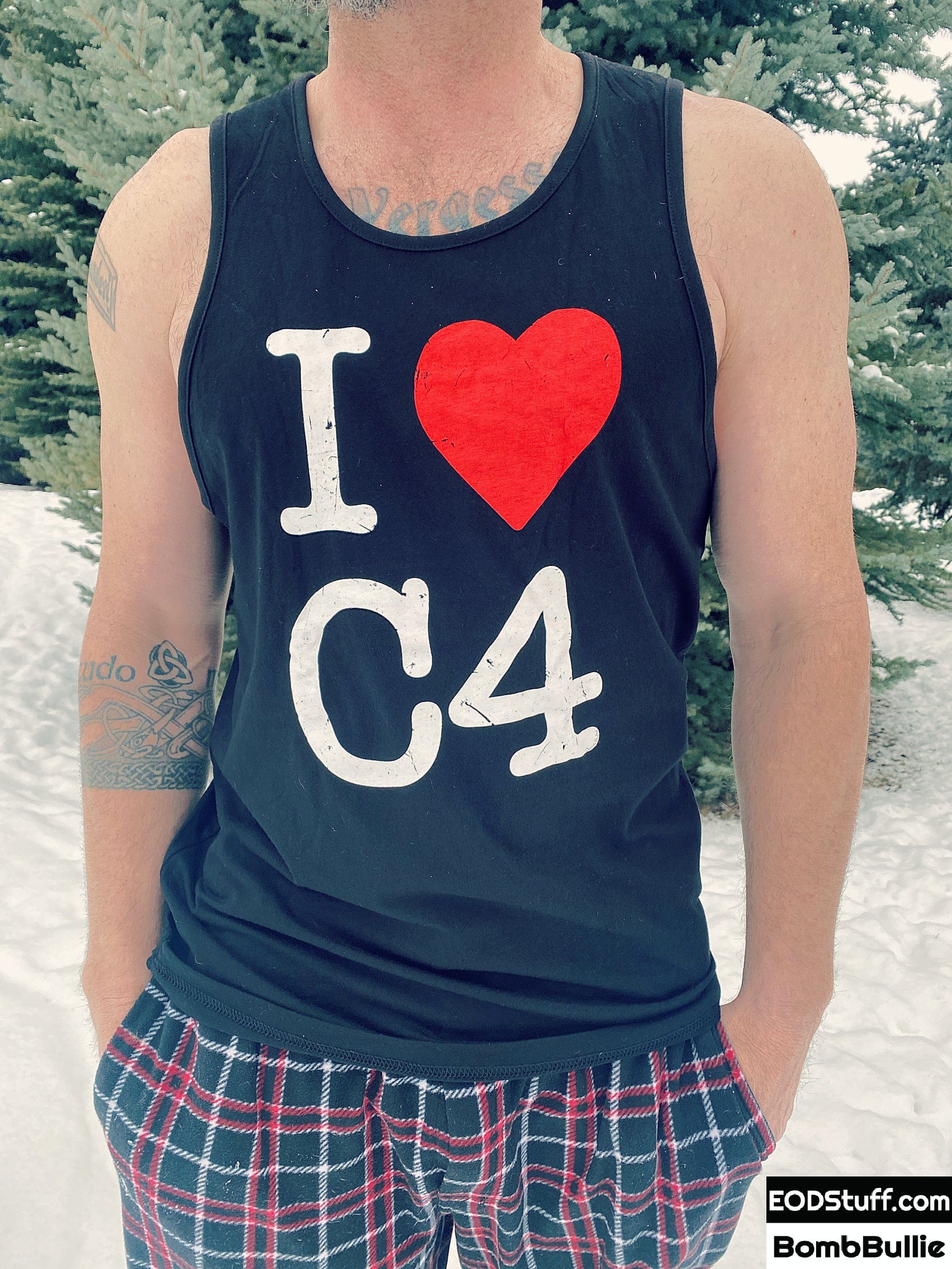 I Heart C4 Unisex Tank Top