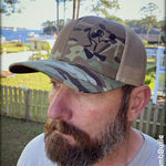 Skuba Skeebb™ MultiCam Khaki Retro Trucker Snapback Hat- EOD Hats