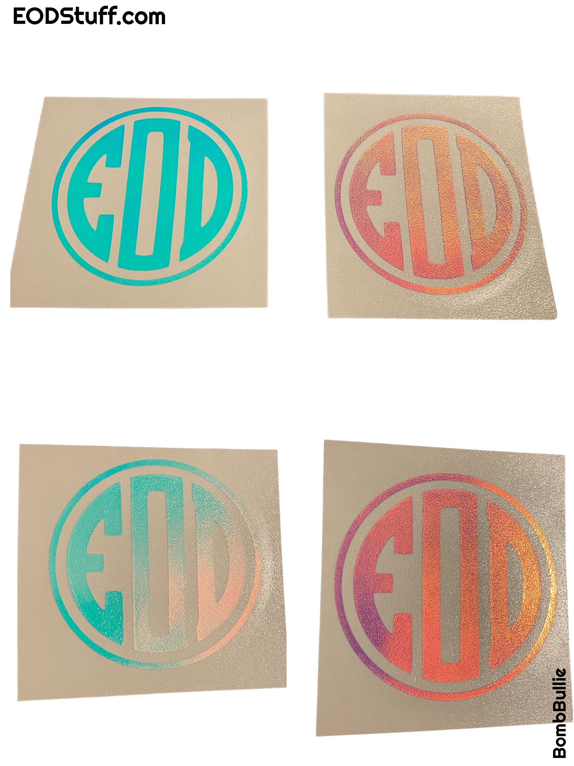 EOD Monogram Decals - EOD Vinyl Transfer Sticker