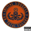 Initial Success or Total Failure Die Cut Stickers - Black and Red EOD Sticker