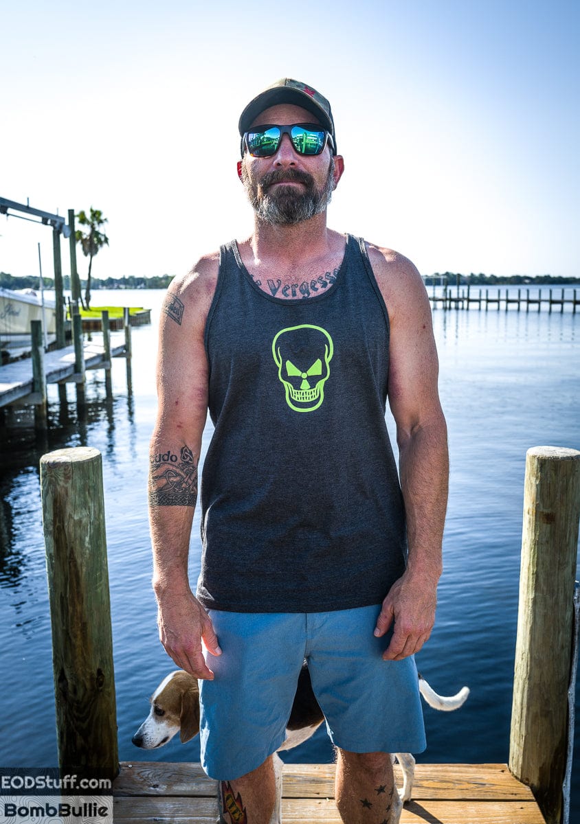 Radioactive Skull EOD Unisex Tank Top