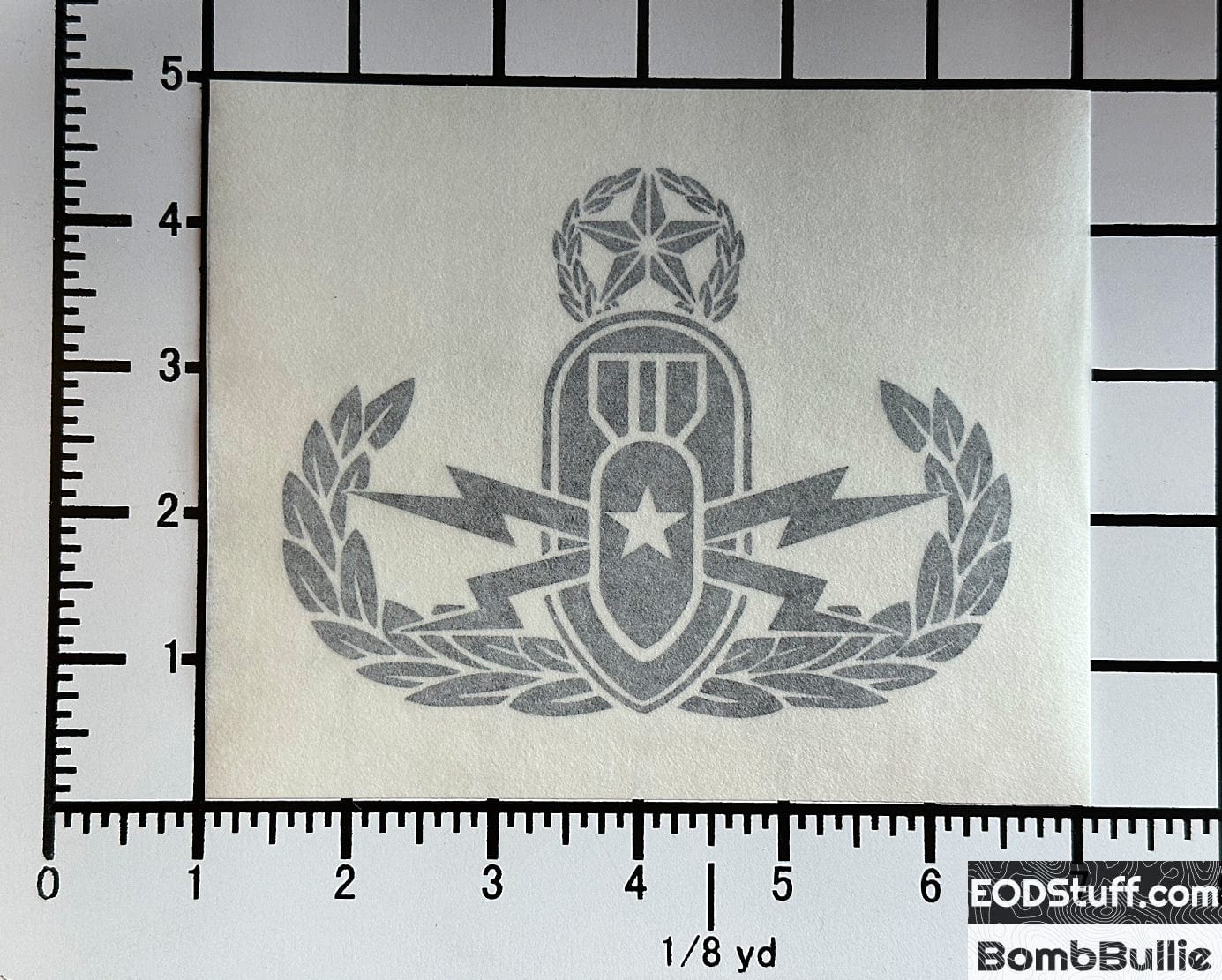 EOD Badge Decals - EOD Vinyl Transfer Decal