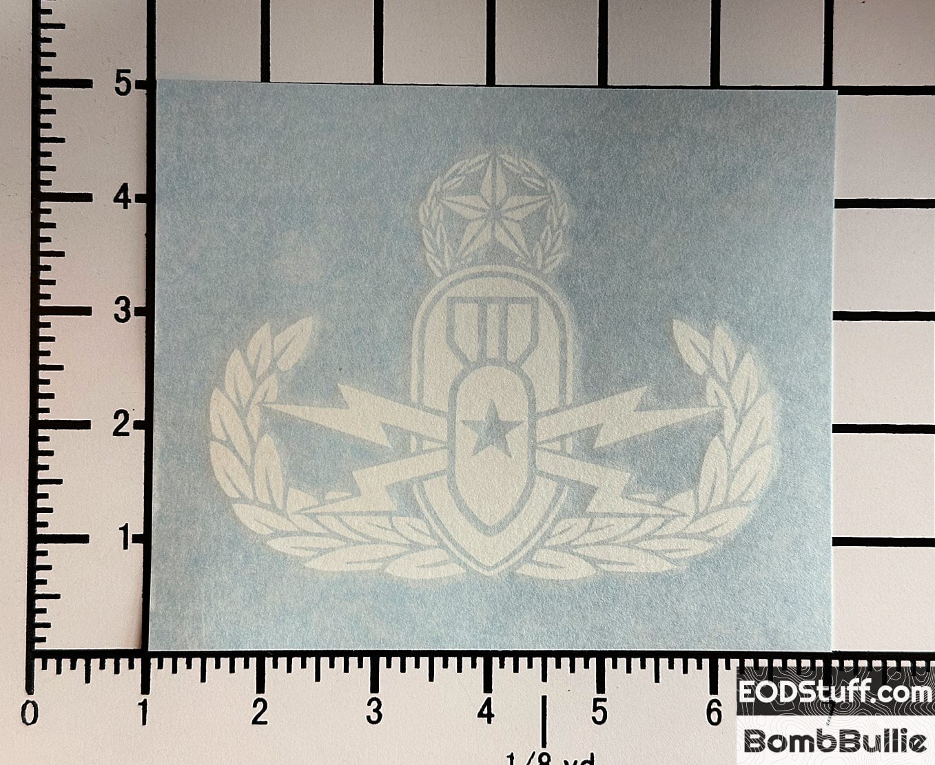 EOD Badge Decals - EOD Vinyl Transfer Decal