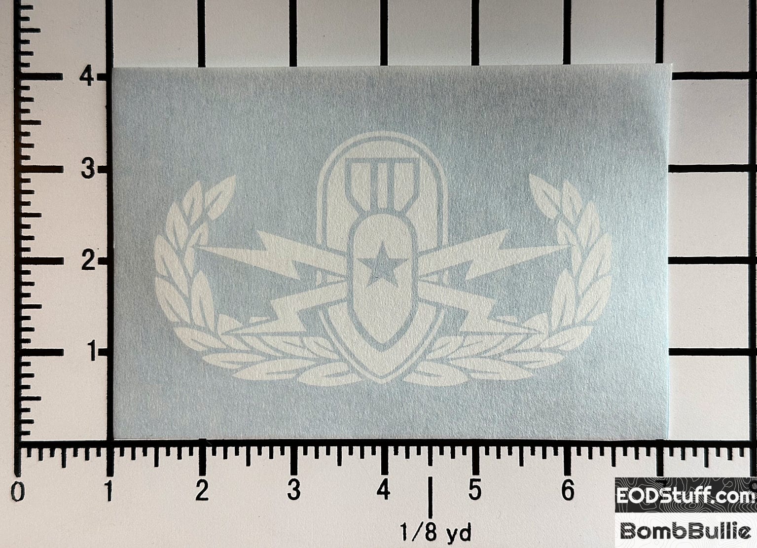 EOD Badge Decals - EOD Vinyl Transfer Decal