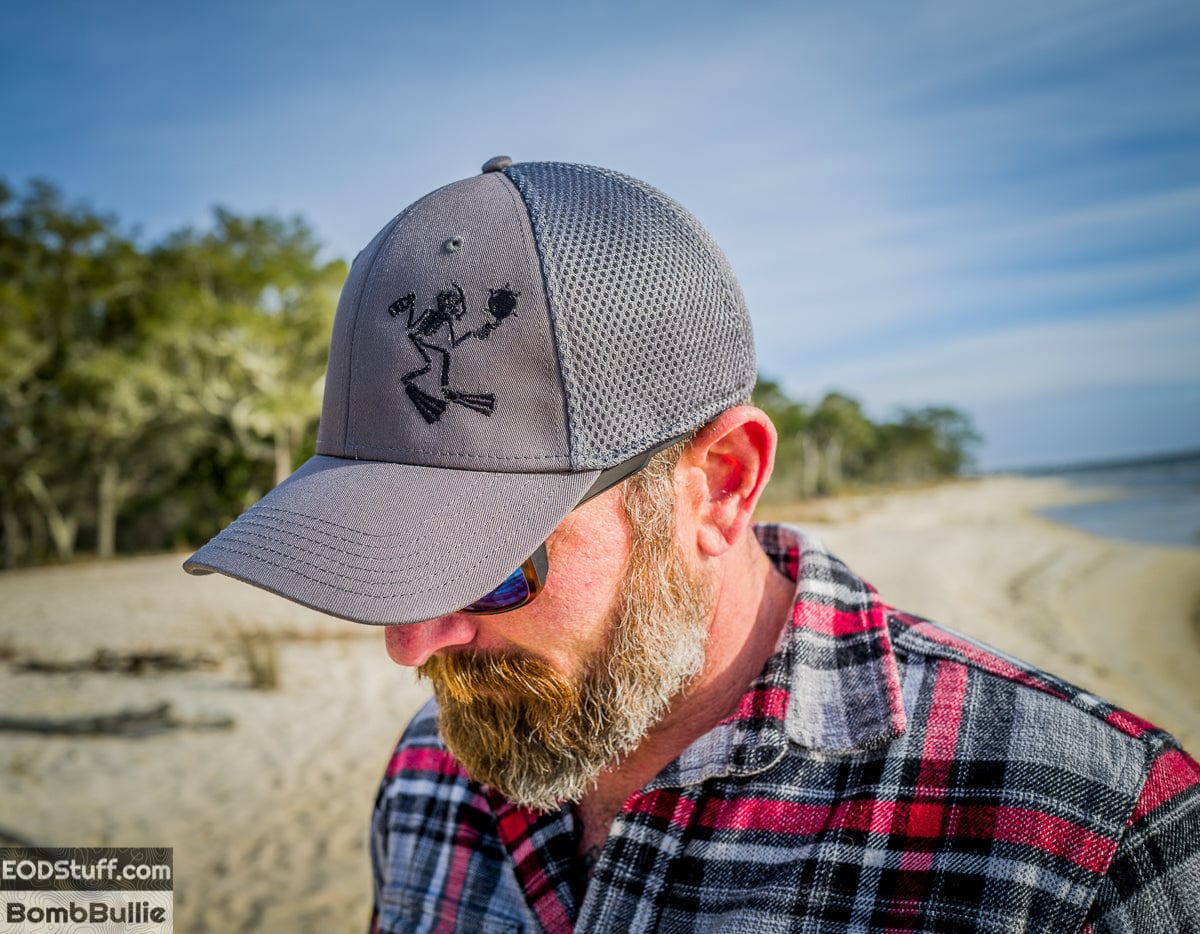 Skuba Skeebb™ Grey Comfy Air Mesh Low Profile Hat - EOD Hats