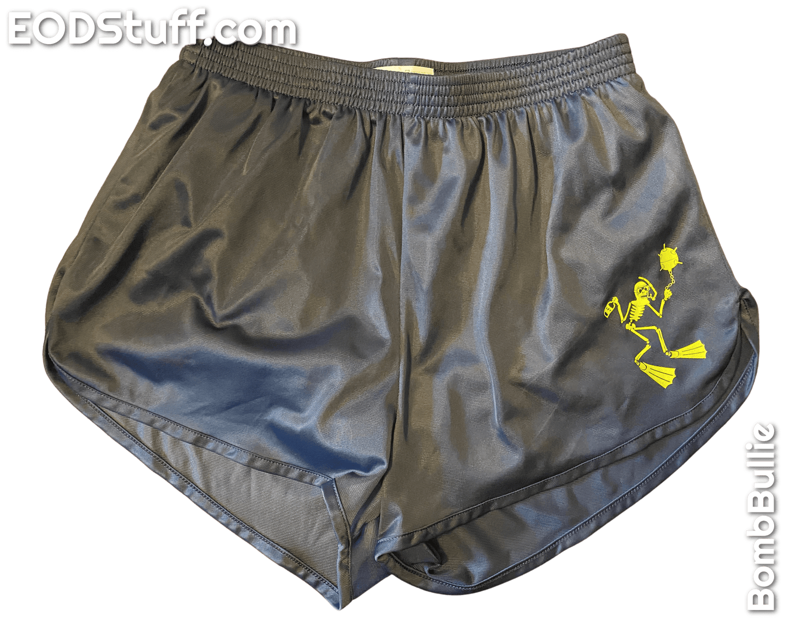 Skuba Skeebb™ EOD Silkies - Yellow Ink on Navy and Black Ranger Panties